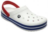 CROCS Crocband White / Blue Jean