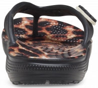 CROCS CLASSIC ANIMAL REMIX FLIP Black / Leopard