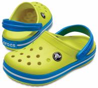 CROCS Crocband Clog Kids Tennis Ball Green / Ocean