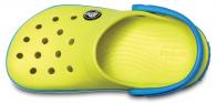 CROCS Crocband Clog Kids Tennis Ball Green / Ocean