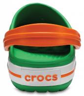CROCS Crocband Clog Kids Grass Green / White / Blazing Orange