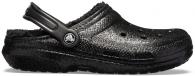 Crocs Classic Glitter Lined Clog Black / Black