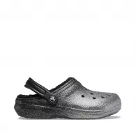 Crocs Classic Glitter Lined Clog black / silver