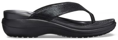 Crocs Capry Metallic Wedge Flip Woman