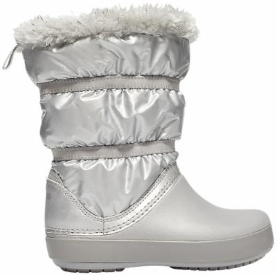 CROCS Girls’ Crocband™ LodgePoint Metallic Winter Boot