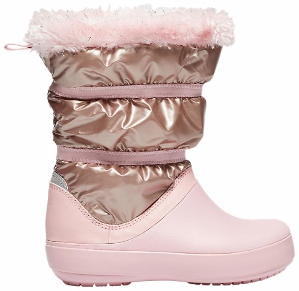 CROCS Girls’ Crocband™ LodgePoint Metallic Winter Boot