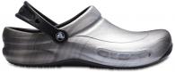 Bistro Graphic Clog Metallic Silver