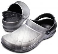 Bistro Graphic Clog Metallic Silver