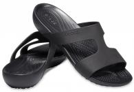 Womens Crocs Serena Slide Black / Black