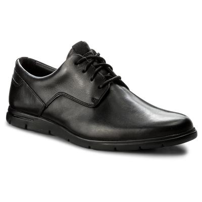 CLARKS Vennor Walk Black Leather