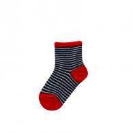 Prugaste čarape za bebe Black/Red