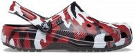 Crocs Classic Printed Camo Clog Black / Red