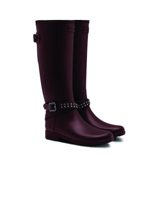 HUNTER REFINED BACK ADJUSTABLE STUD - visoke ženske čizme