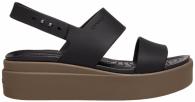 Women’s Crocs Brooklyn Low Wedge Black / Mushroom