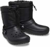 CROCS CLASSIC LINED NEO PUFF BOOT KIDS Black