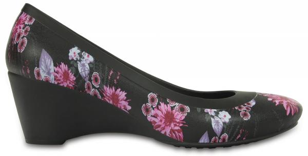 Crocs Lina Wedge Black / Plum