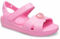 Crocs Classic Cross Strap Sandal Ps Kids Pink Lemonade