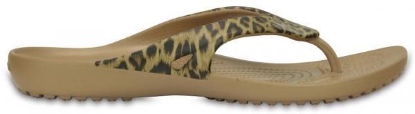 CROCS KADEE II LEOPARD PRINT FLIP 