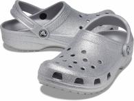 Crocs Classic Glitter Clog  Silver