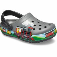 Kids Crocs Fun Lab Train Band Clog Slate Grey