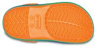 Kids Crocband Rainbow Band Clog Blazing Orange