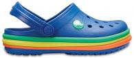 Kids Crocband Rainbow Band Clog Blue Jean