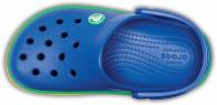 Kids Crocband Rainbow Band Clog Blue Jean