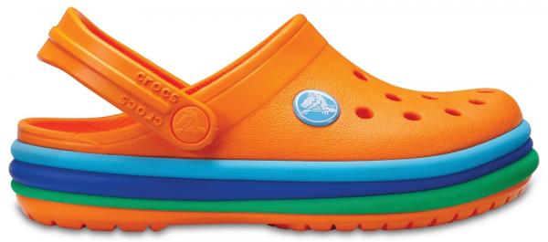 Kids Crocband Rainbow Band Clog