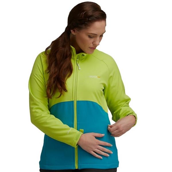   Regatta Ladies Nebraska Windproof Soft Shell Jacket Lime