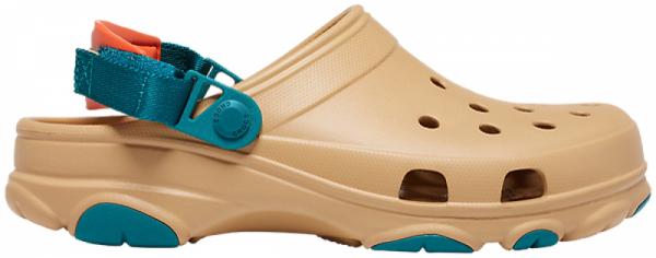 tan all terrain crocs