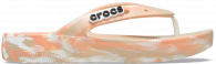 Crocs Classic Platform Marbled Flip 207824 Chai/multi