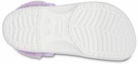 Crocs Baya Lined Fuzz Strap Clog white/lavender