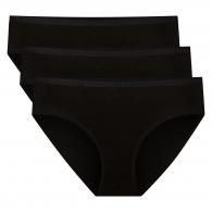 BAMBOO BASIC HIP SLIP MILA 3-pack Black