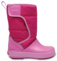 CROCS Kids’ LodgePoint Snow Boot Candy Pink / Party Pink