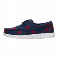 Wally Cru Embroidered   Navy / Red