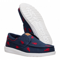 Wally Cru Embroidered   Navy / Red