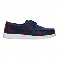 Wally Cru Embroidered   Navy / Red