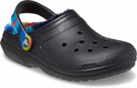 Crocs Classic Lined Spray Dye Clog Black/Multi