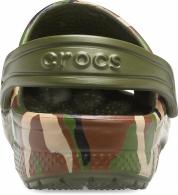 Classic Printed Clog Kids army green/multi