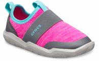 Crocs Swiftwater Easy On Shoe Kids Light Grey