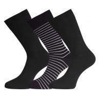 BAMBOO BASIC BEAU 3-pack BLACK-WIDE STRIPE-BLACK