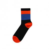 Dječje prugaste čarape Oranžna/Modra/Črna