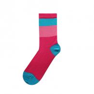 Dječje prugaste čarape Modra/Koralna/Pink