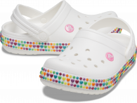 Crocband Gem Band KidsS Clog White