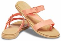 Crocs Tulum Toe Post Sandal grapefruit/tan