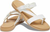 Crocs Tulum Toe Post Sandal oyster/tan