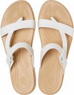 Crocs Tulum Toe Post Sandal oyster/tan