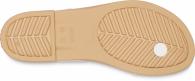 Crocs Tulum Toe Post Sandal oyster/tan