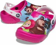 Crocs FL Masha Bear Patch Clog Kids Candy Pink