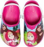 Crocs FL Masha Bear Patch Clog Kids Candy Pink